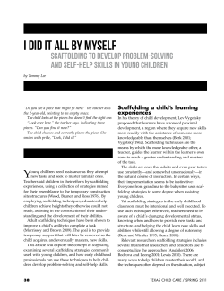 i did it all by myself - Texas Child Care Quarterly