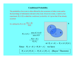 or P[ Since we have (Bayes` Theorem)
