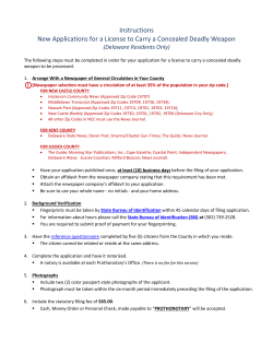 Instructions for NEW License to Carry a