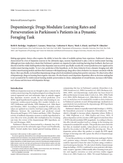 Dopaminergic Drugs Modulate Learning Rates and Perseveration in
