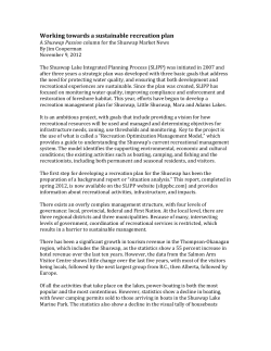 Working towards a sustainable recreation plan