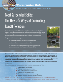 Total Suspended Solids - Water Resources Education