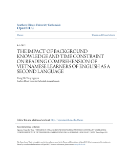 the impact of background knowledge and time