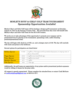 MOSLEY BASEBALL GOLF TOURNAMENT