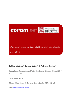 Adopters` views on their children`s life storybooks