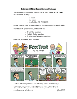 Science 24 Final Exam Review Package