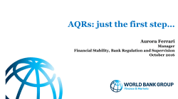 AQRs: just the first step&hellip;