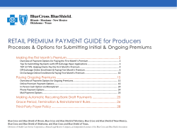 RETAIL PREMIUM PAYMENT GUIDE for Producers