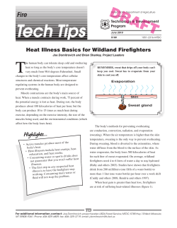 Heat Illness Basics for Wildland Firefighters