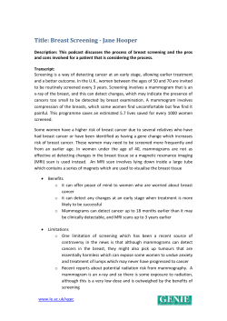 Title: Breast Screening