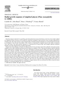 Radial growth responses of singleleaf pinyon