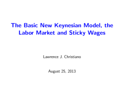 The Basic New Keynesian Model, the Labor Market and Sticky Wages