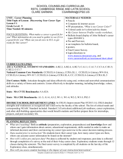 LP. HS. RSTA Career Planning Unit