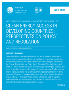 clean energy access in developing countries
