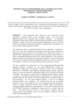 Optimization of Tropospheric Delay Mapping Function Performance