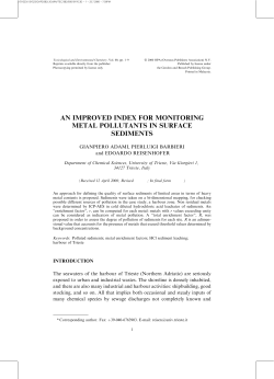 an improved index for monitoring metal pollutants in surface sediments
