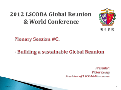 Conference - LSCOB GA LSCOB Global Alliance