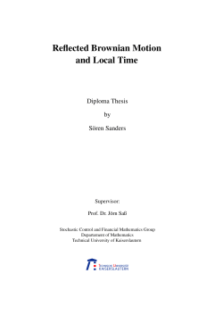 Reflected Brownian Motion and Local Time