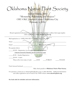 For registration details click here. - Oklahoma Department of Wildlife