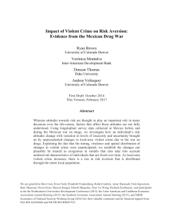 Impact of Violent Crime on Risk Aversion