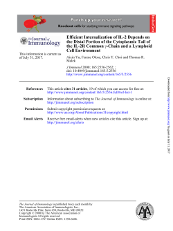 Cell Environment -Chain and a Lymphoid γ the IL