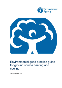 Environmental Agency GSHC guide