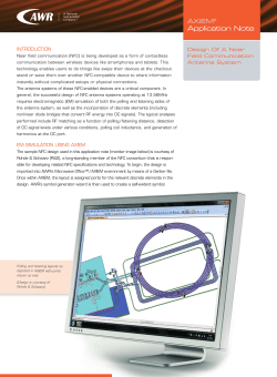 Design of a Near Field Communication Antenna System