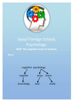 The Cognitive LoA workbook.