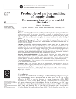 Product-level carbon auditing of supply chains