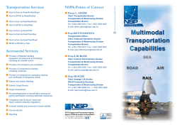 Multimodal Transportation Capabilities - NSPA