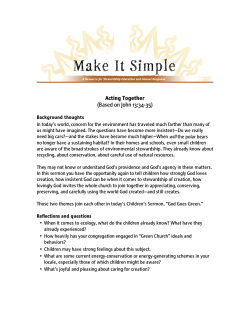 Acting Together (Based on John 13:34-35)