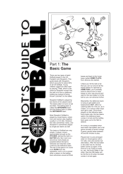 Part 1: The Basic Game - London Advertising Softball League