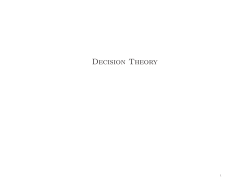 Decision Theory