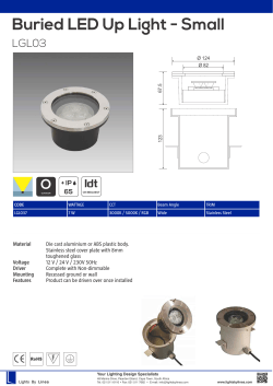 Buried LED Up Light - Small