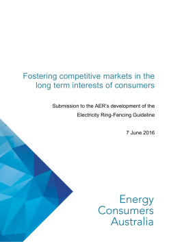 Fostering competitive markets in the long term interests of consumers