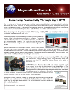 Increasing Productivity Through Light RTM