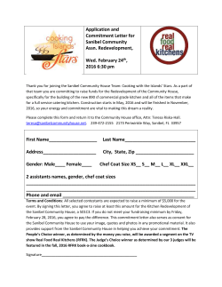 Application and Commitment Letter for Sanibel Community Assn