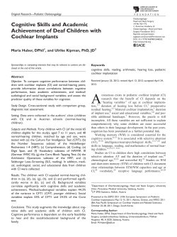 Cognitive Skills and Academic Achievement of