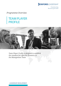 Team Player Profile