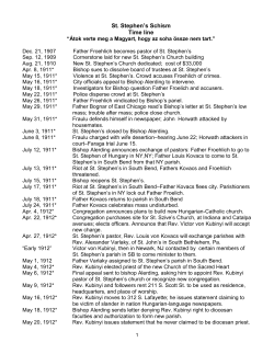 St. Stephen`s Schism