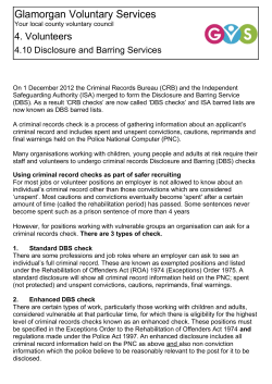 4.10 Disclosure Barring Services