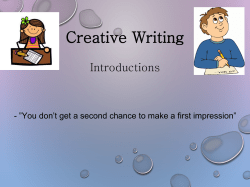 Creative Writing