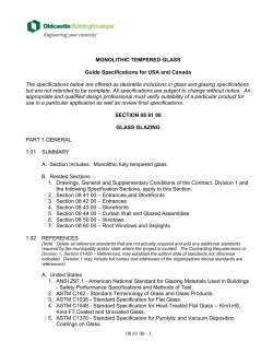 monolithic tempered glass - Oldcastle BuildingEnvelope