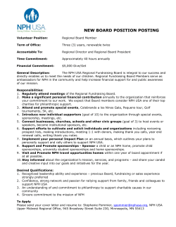 NEW BOARD POSITION POSTING