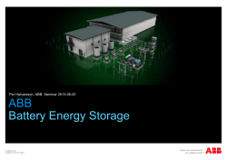 ABB Battery Energy Storage