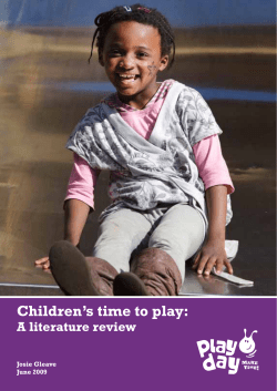 Children`s time to play