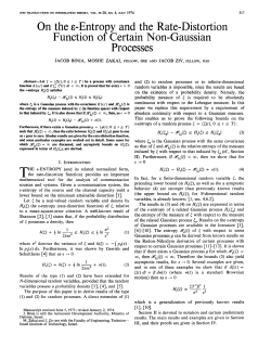 Entropy and the Rate-Distortion Function of Certain Non