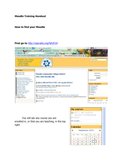 Moodle Training Handout