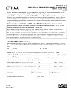 tiaa-cref funds roth ira conversion form/adoption agreement