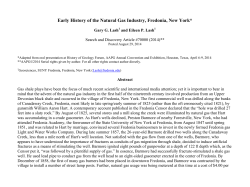 Early History of the Natural Gas Industry, Fredonia, New York, #70168